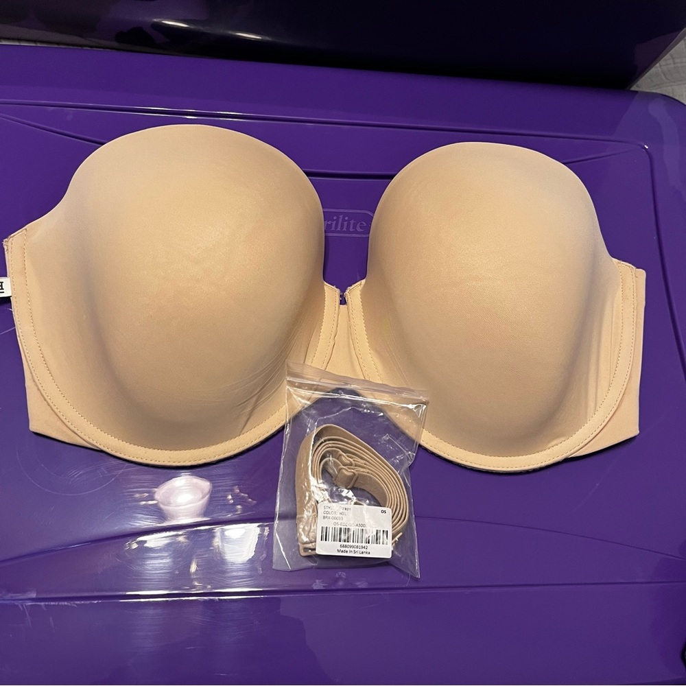 Harper Wilde Nude Strapless Bra Size 36DDD/F with detachable straps